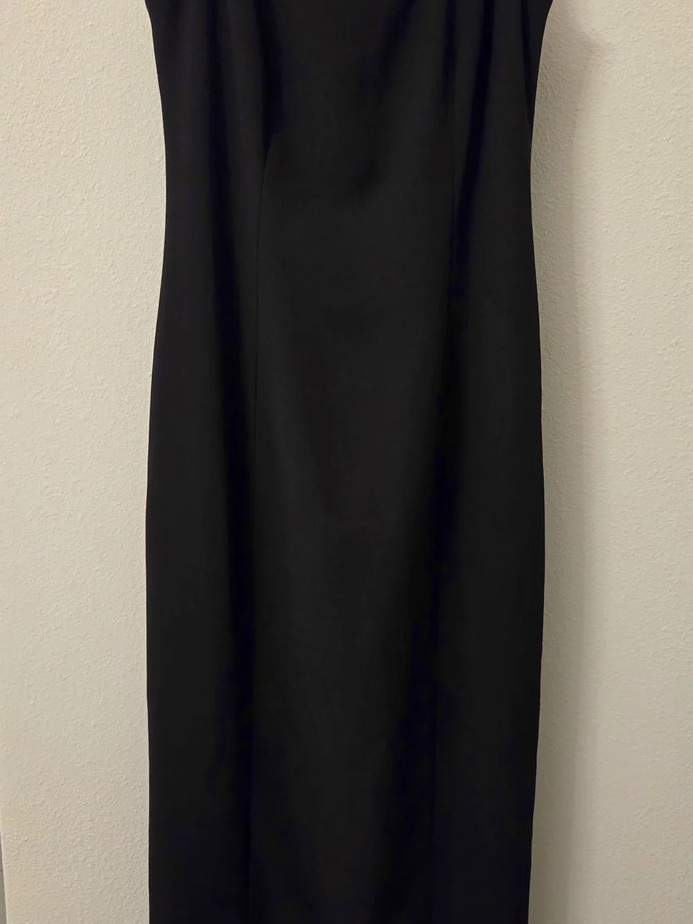 Laundry By Shelli Segal Black Sleeveless Maxi Dress with Crisscross Back - Picture 2 of 6